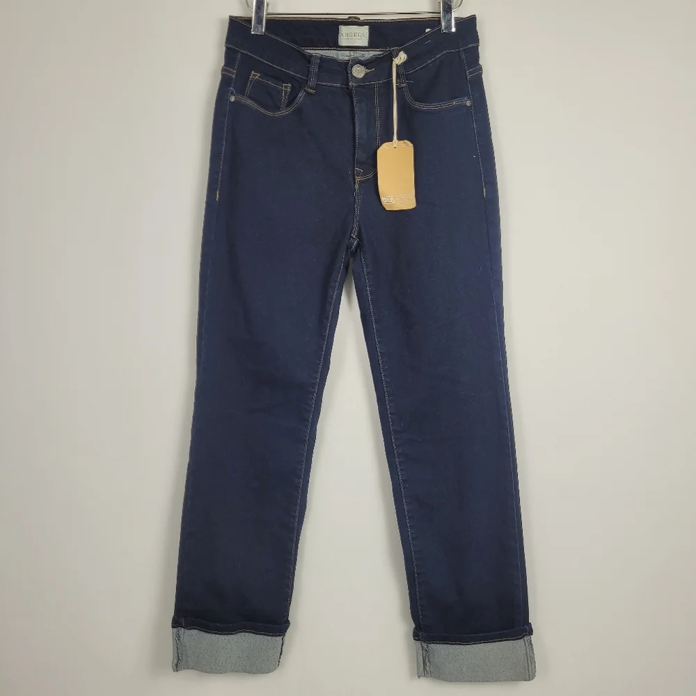 Angels Forever Young Ever Luxe Deep Cuff Straight Ankle Jeans Size 6/ 28 - Picture 12 of 15